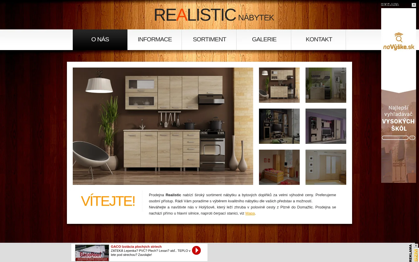 Nábytek REALISTIC website