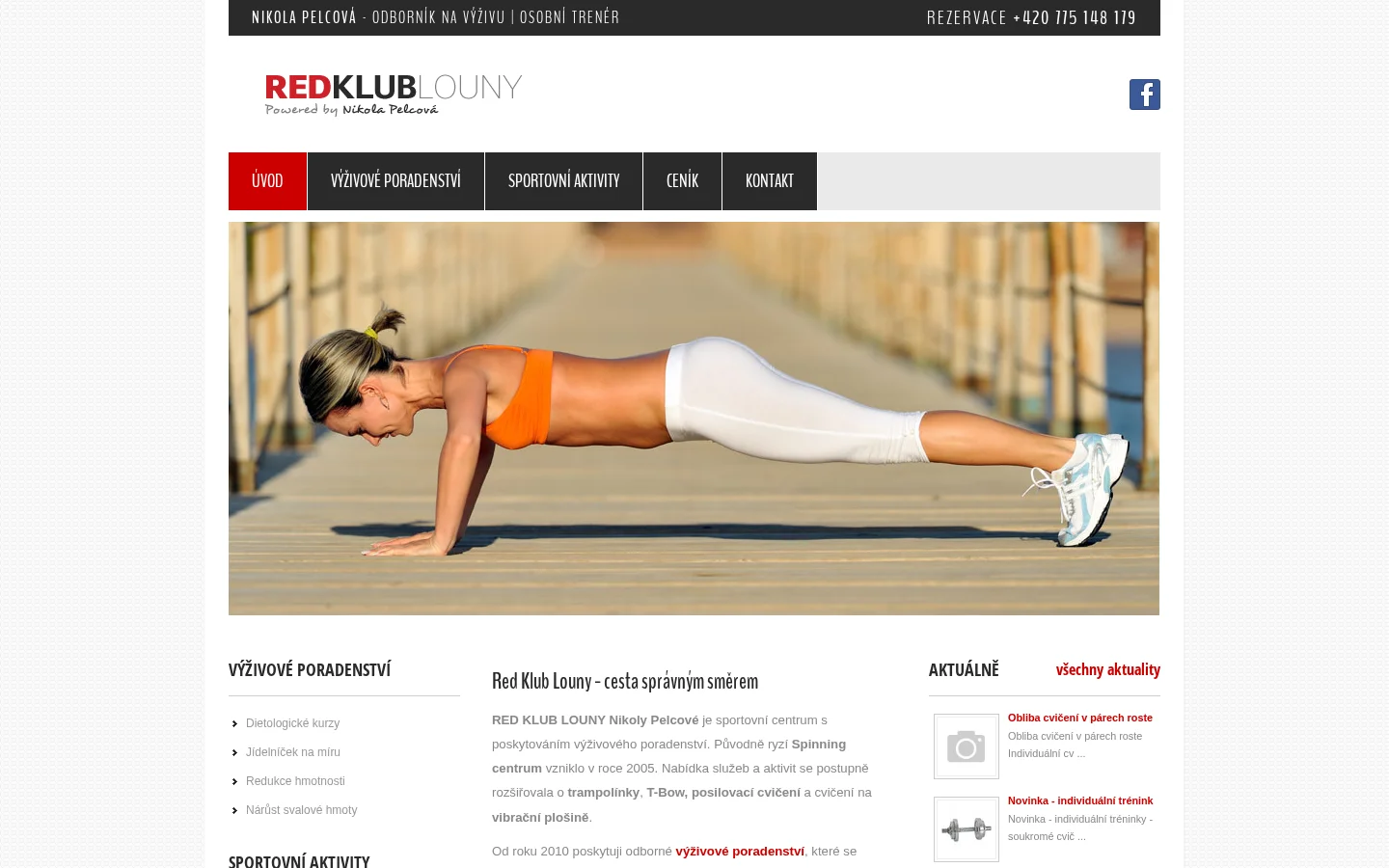 RED klub Louny website