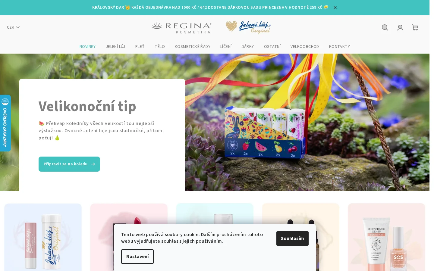 Regina Kosmetika website