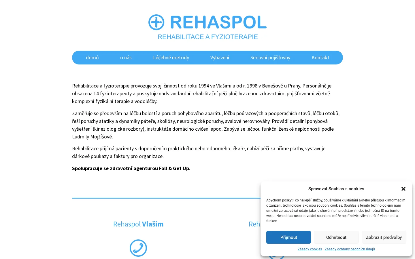 Rehaspol, s.r.o. website
