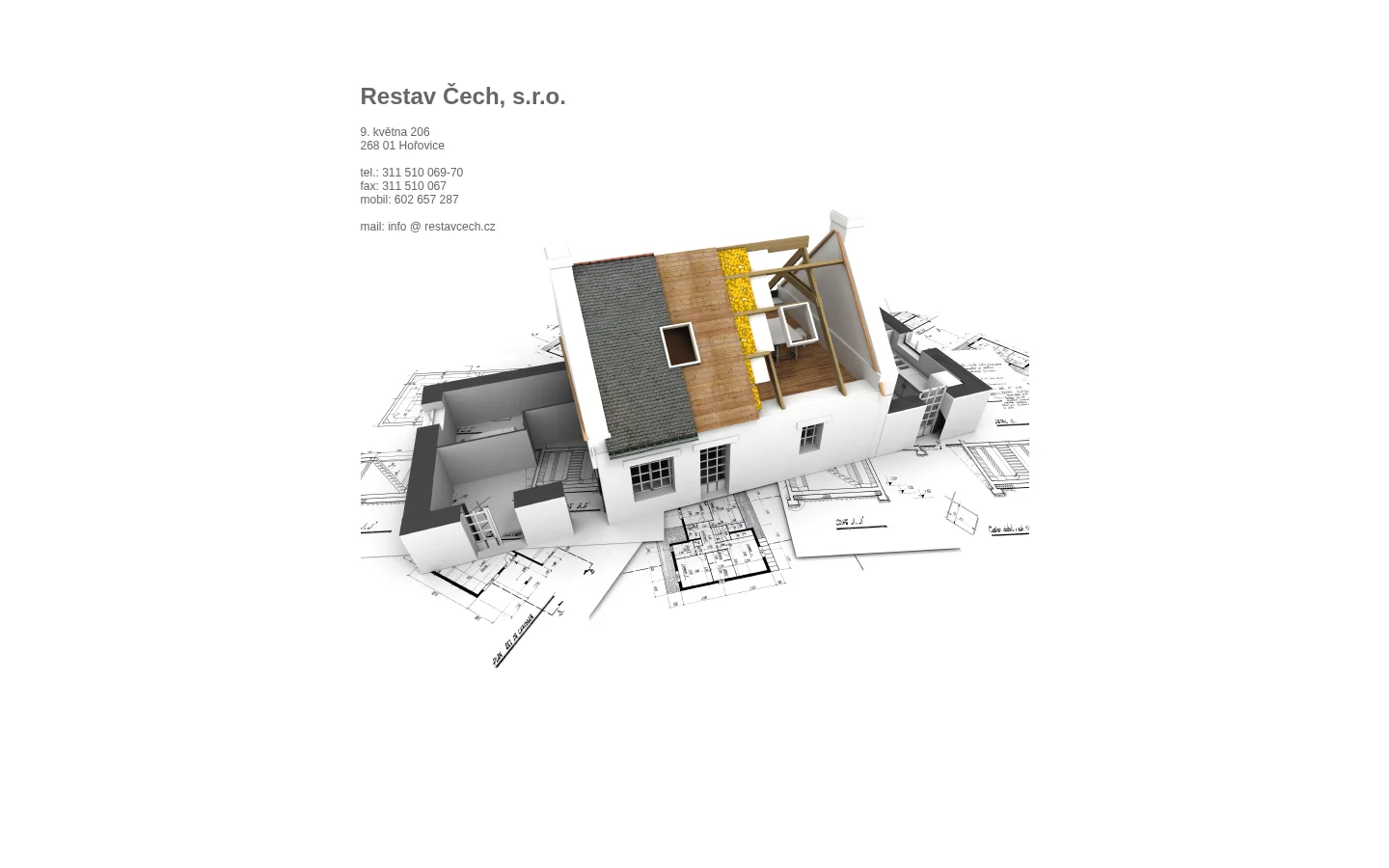 RESTAV Čech, s.r.o. website