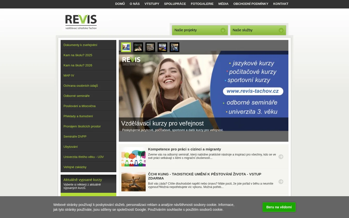 Kurzy a školení - REVIS vzdělávací středisko Tachov website