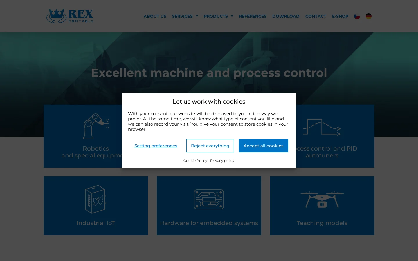 REX Controls website