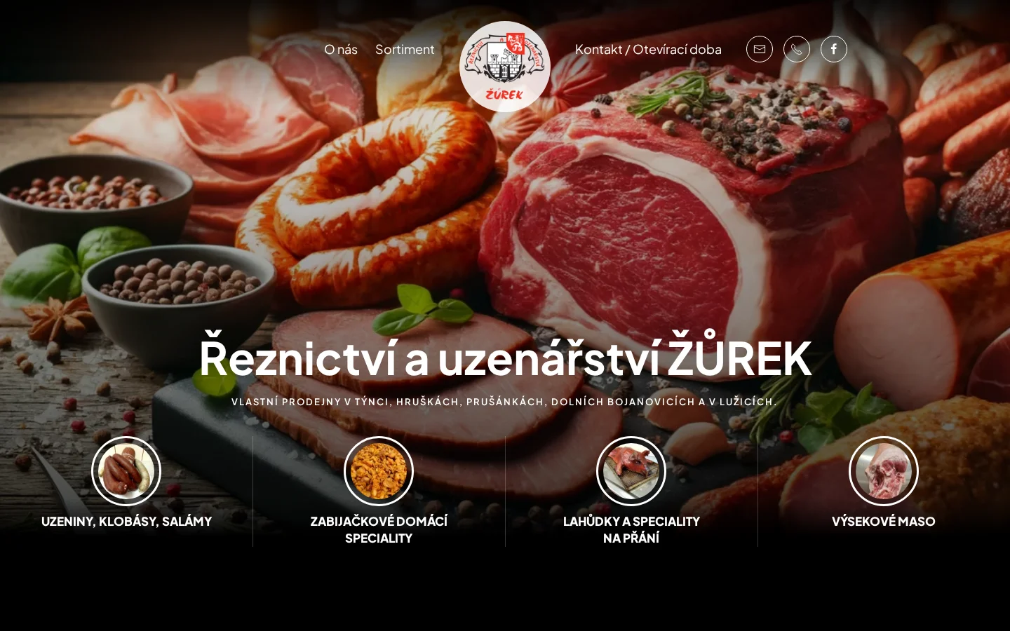 Řeznictví a uzenářství ŽŮREK website