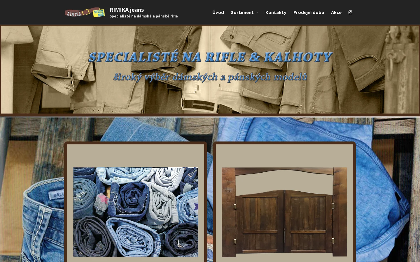 RIMIKA JEANS website