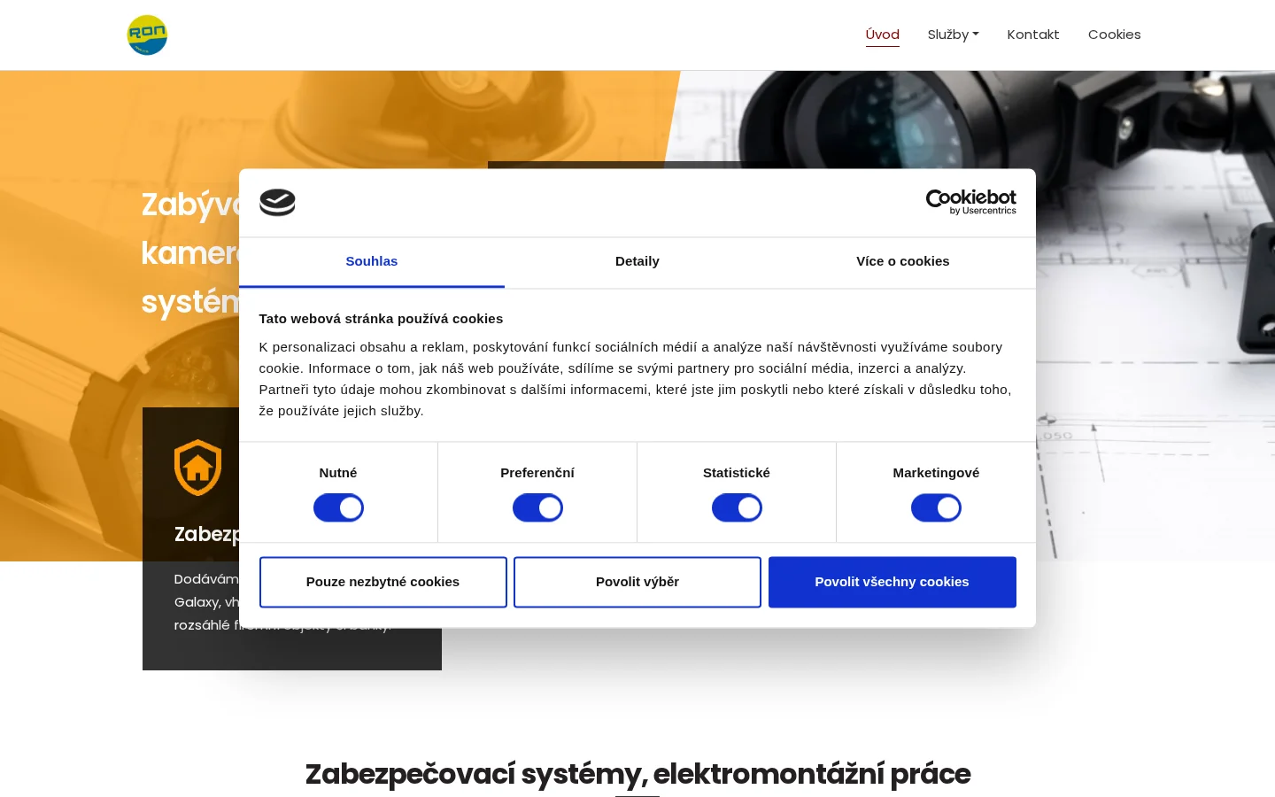 RON SERVIS, s.r.o. website
