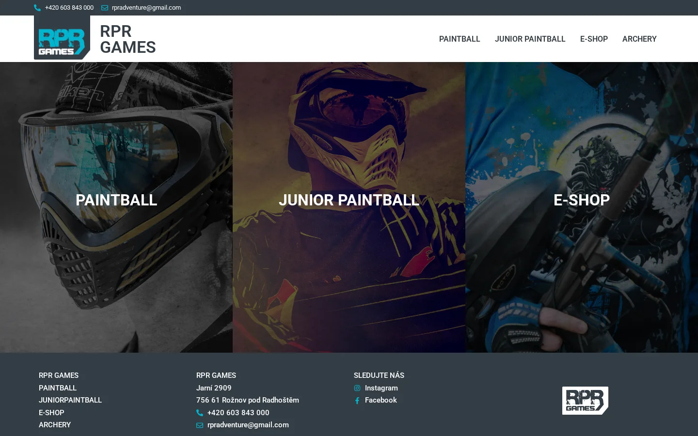 RPR GAMES website