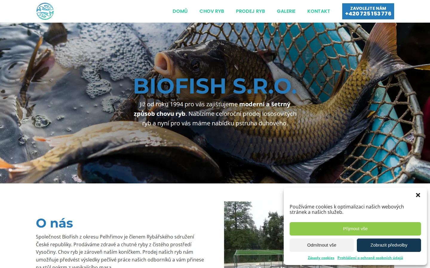 BioFish s.r.o. website