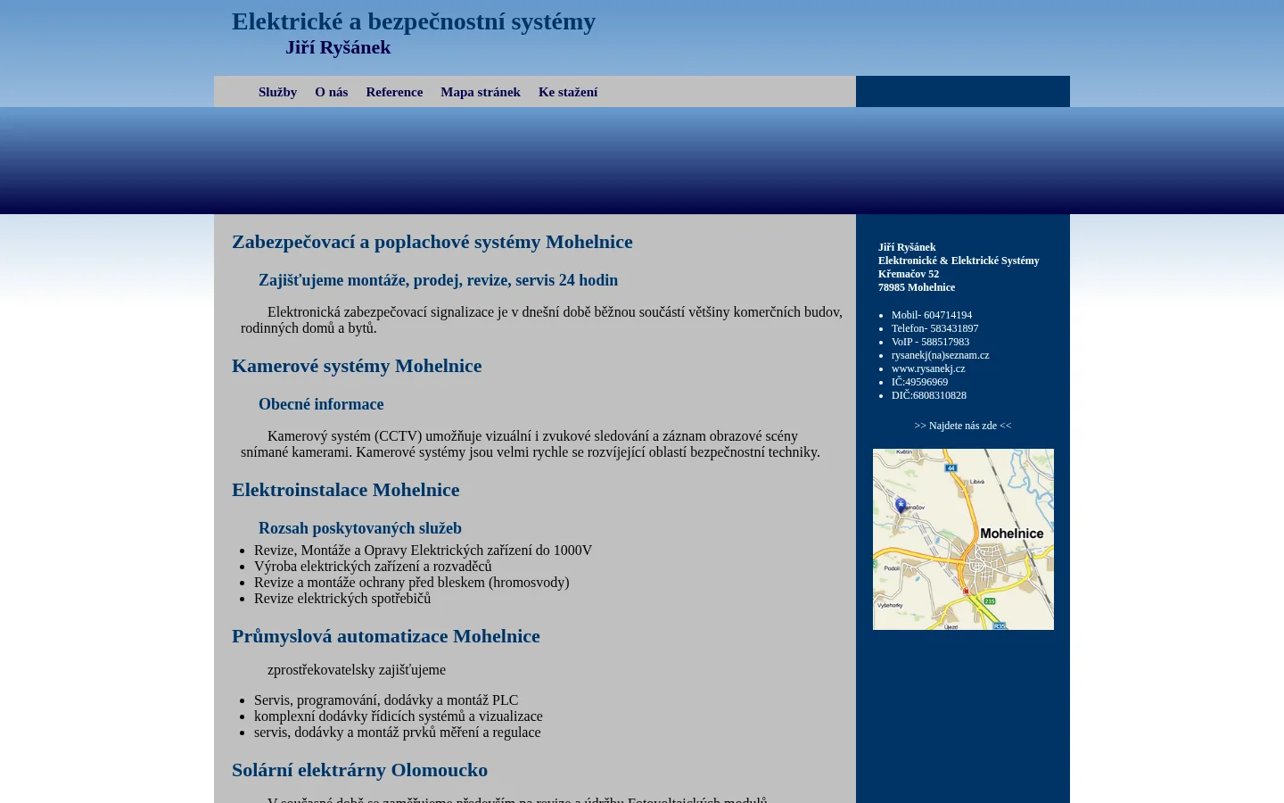 Jiří Ryšánek website