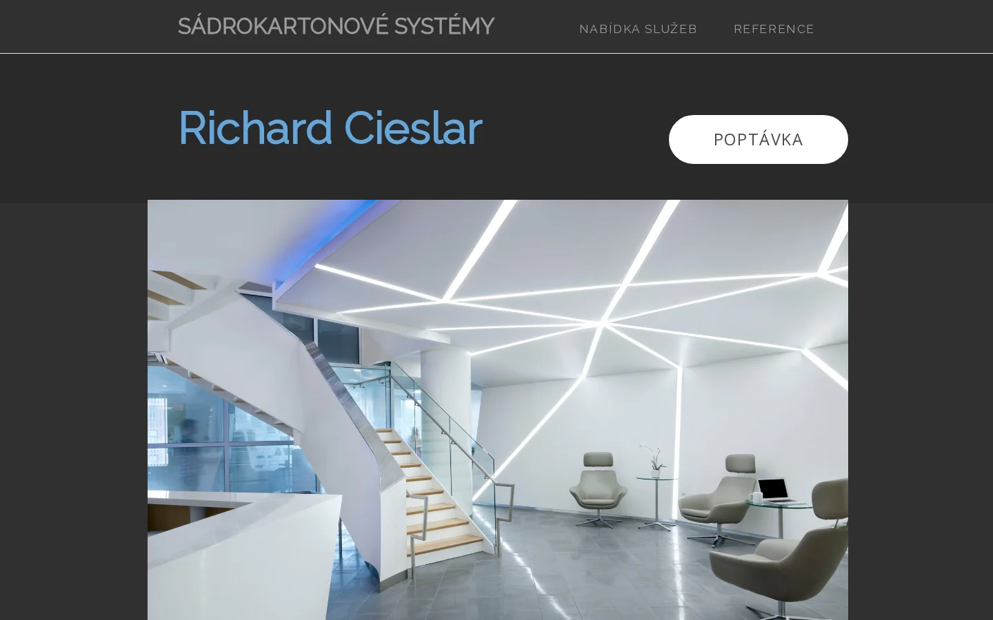 SÁDROKARTONOVÉ SYSTÉMY Richard Cieslar website