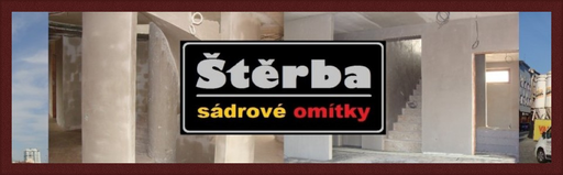 Petr Štěrba, sádrové omítky, omítací stroje Kaleta logo
