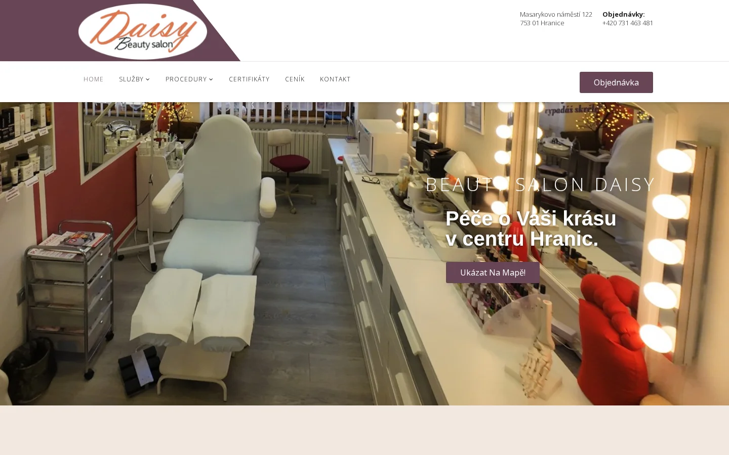 Eva Palowská - Salon Daisy website