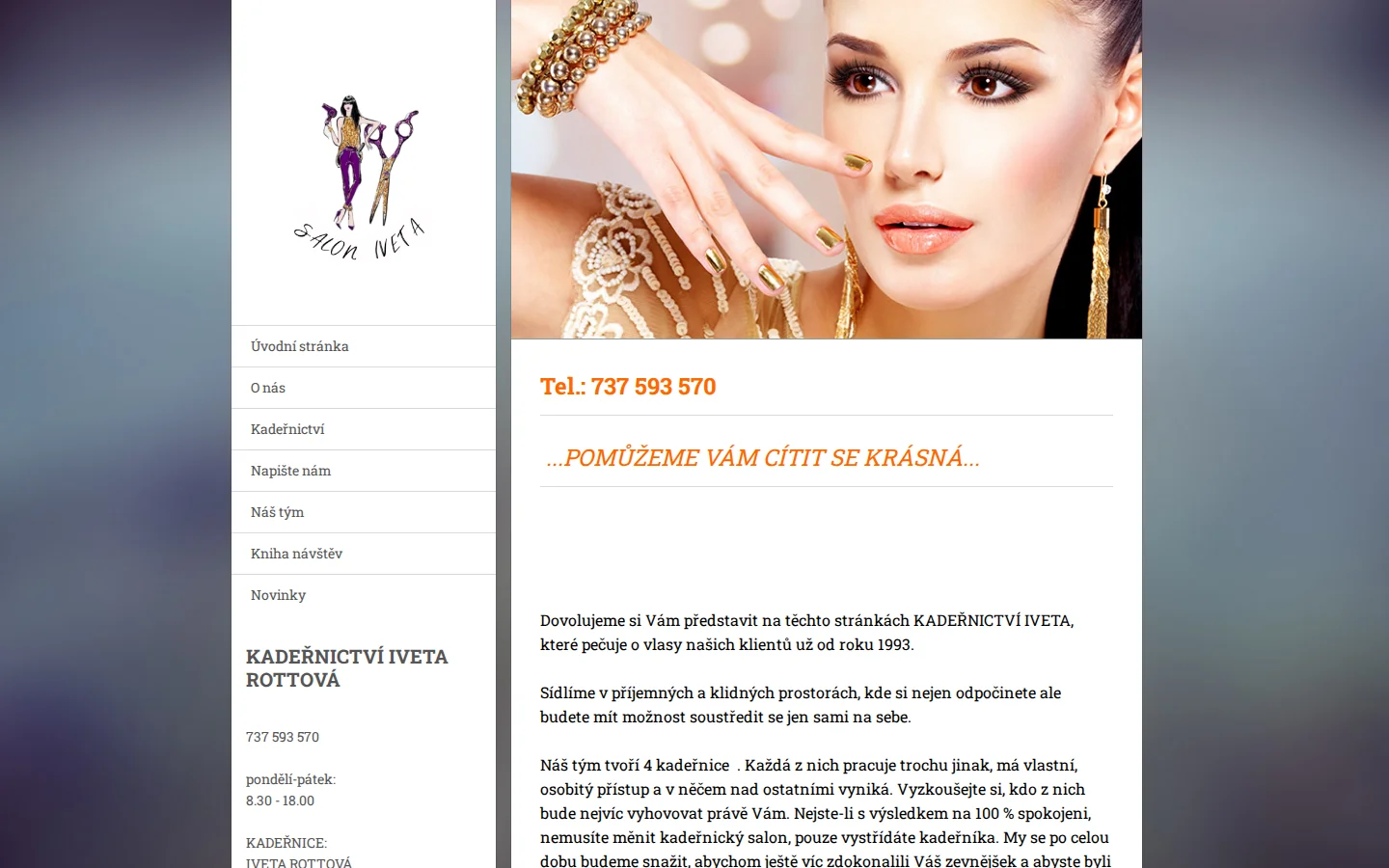 SALON IVETA website