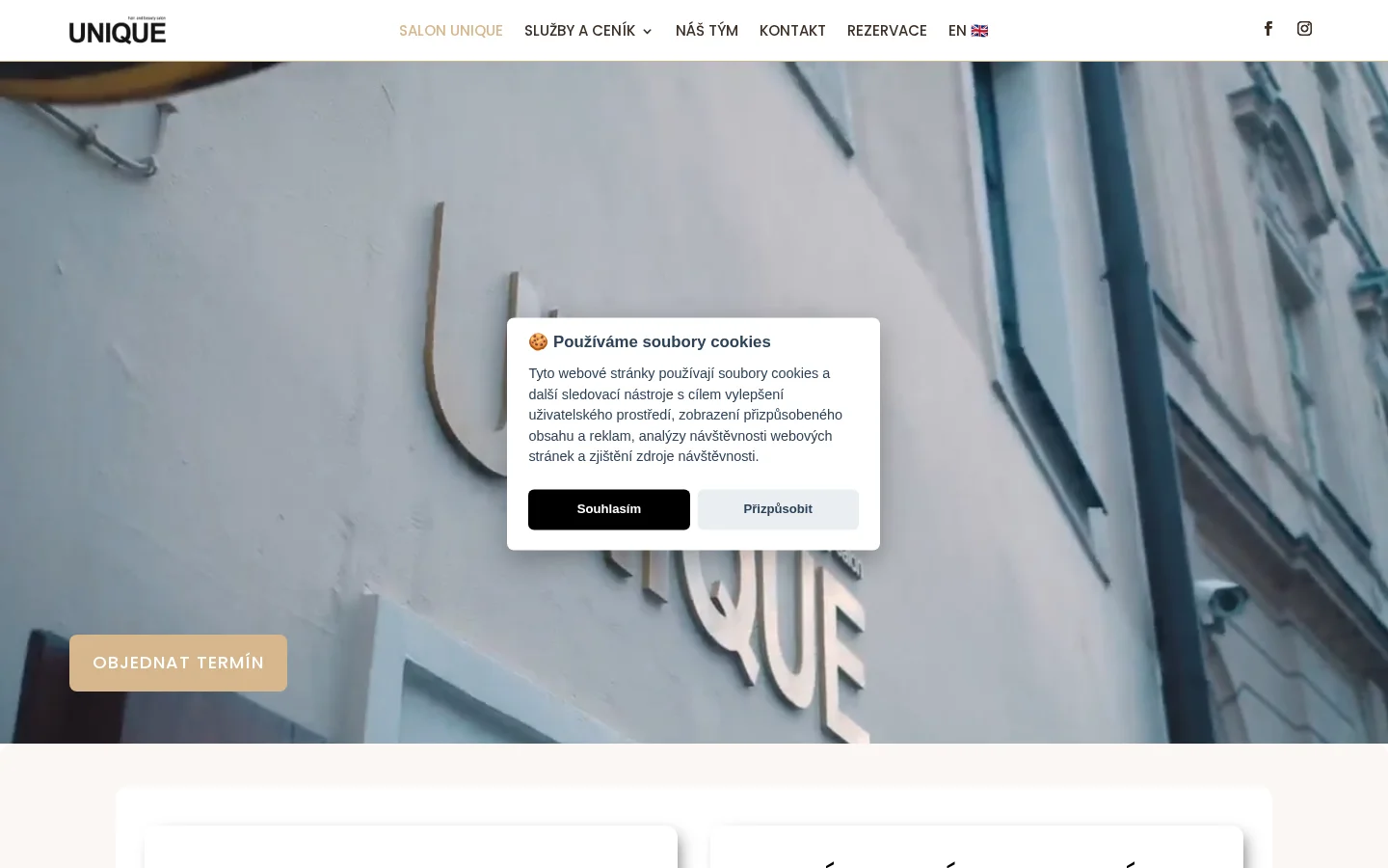 Salon Unique website
