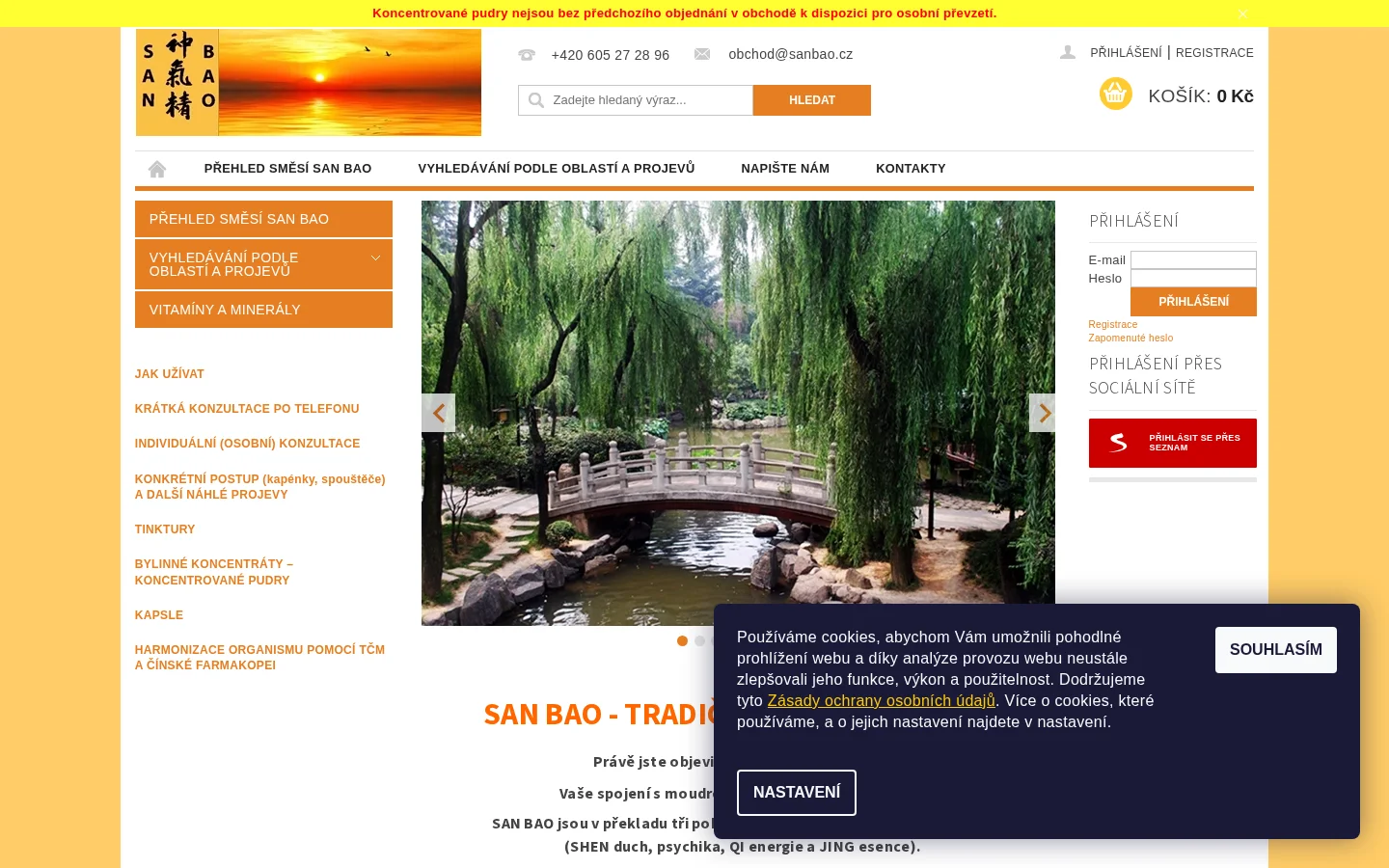 SAN BAO s.r.o. website