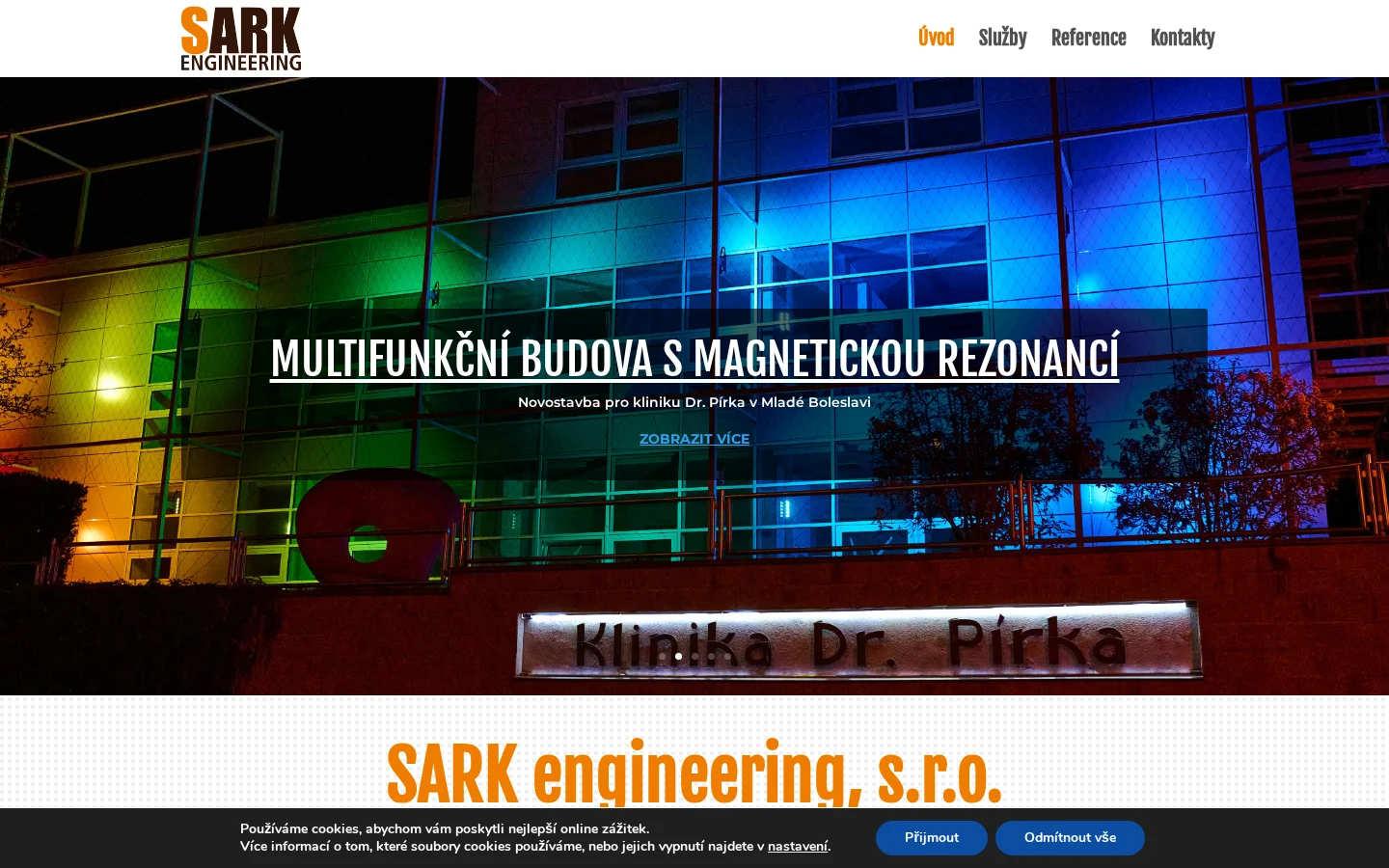 SARK engineering, s.r.o. website