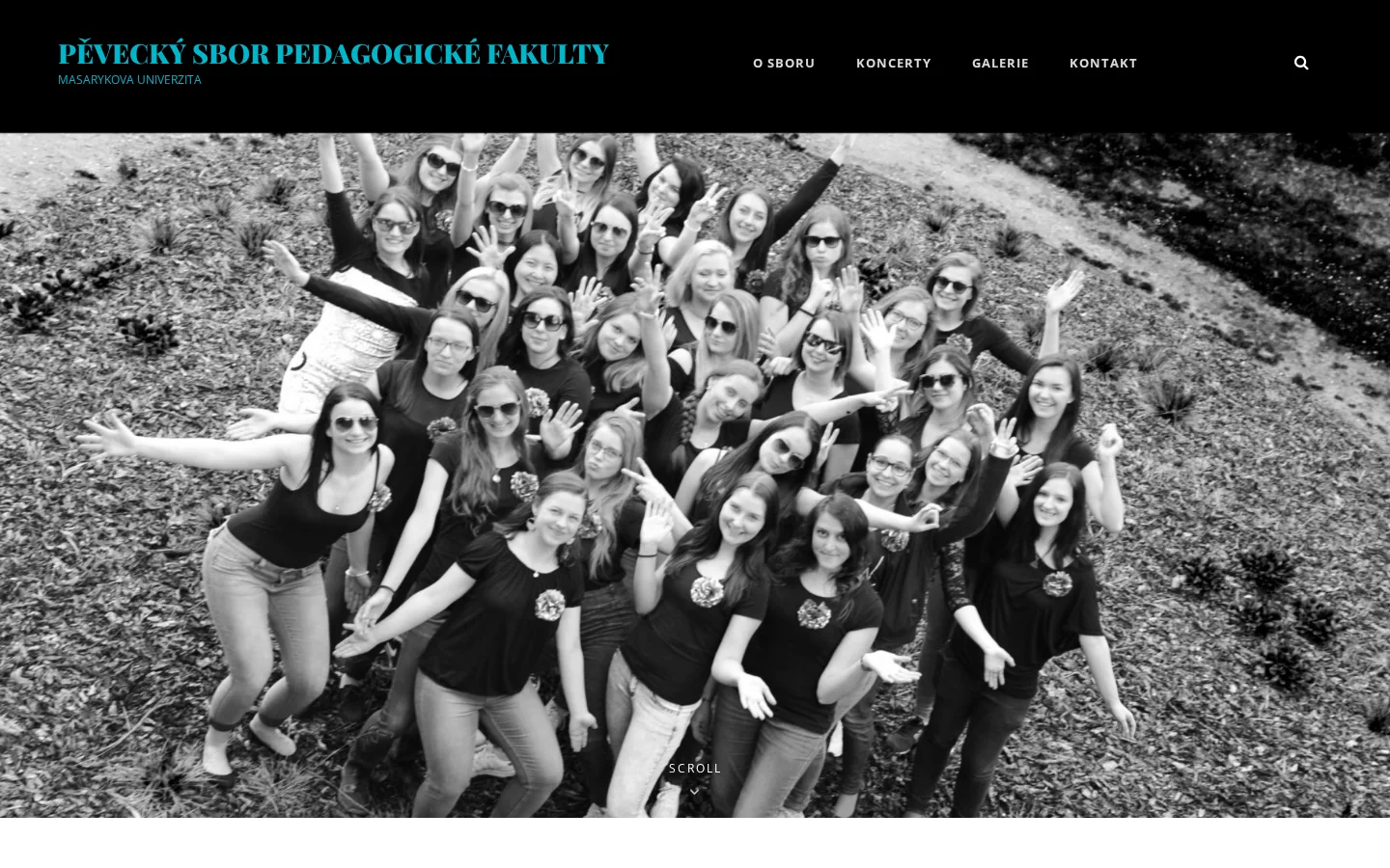 Pěvecký sbor Pedagogické fakulty website