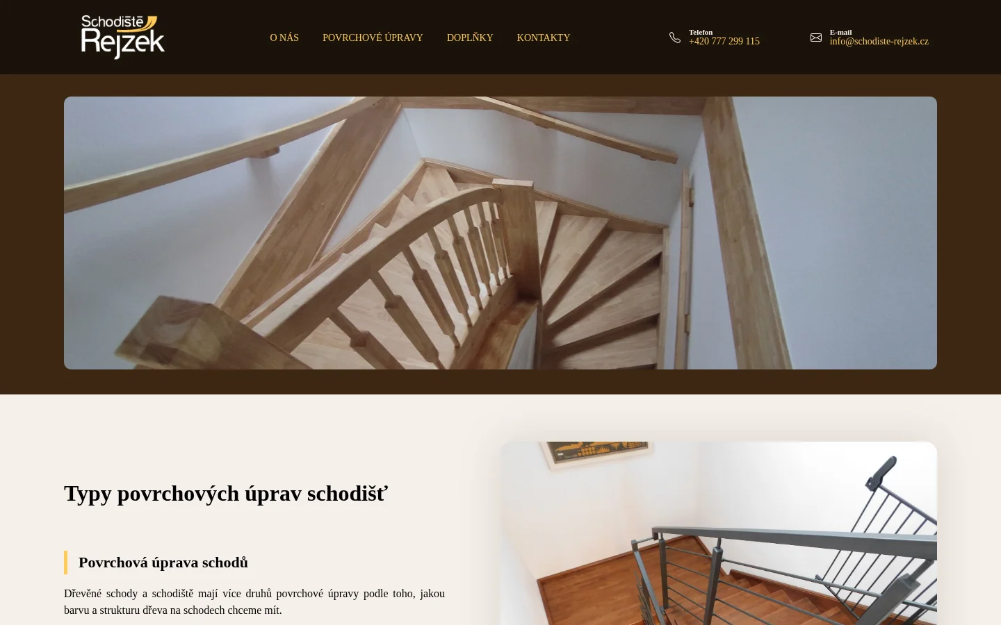 Schodiště Rejžek website