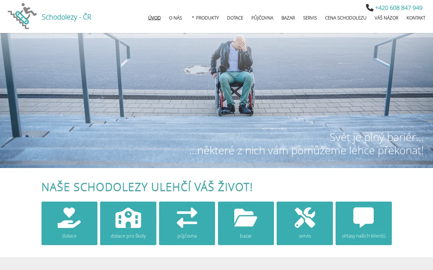 ALLMEDICA s.r.o. - schodolezy a invalidní vozíky website