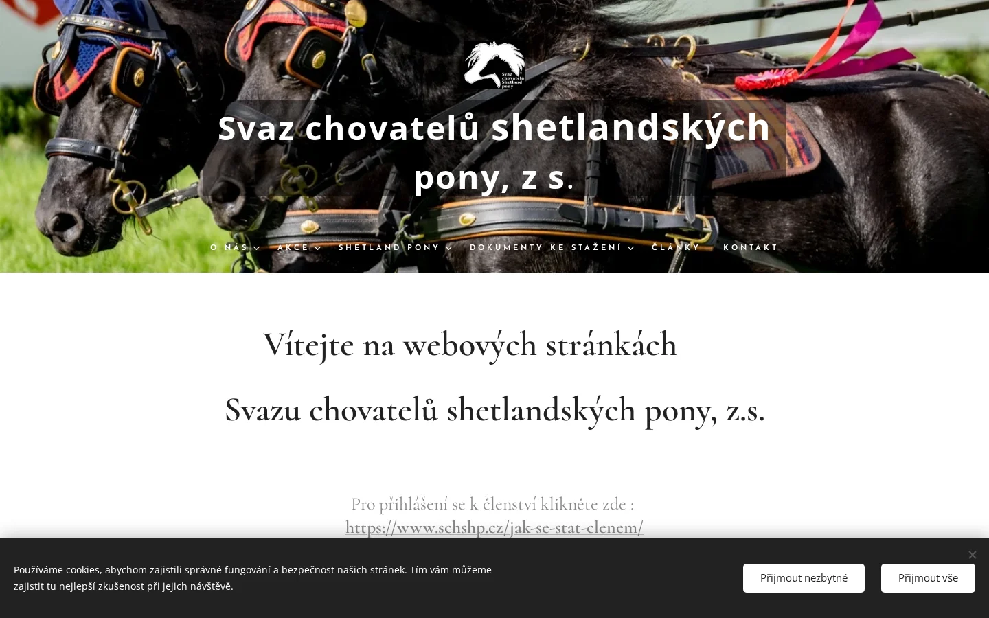 Svaz chovatelů shetlandských pony website