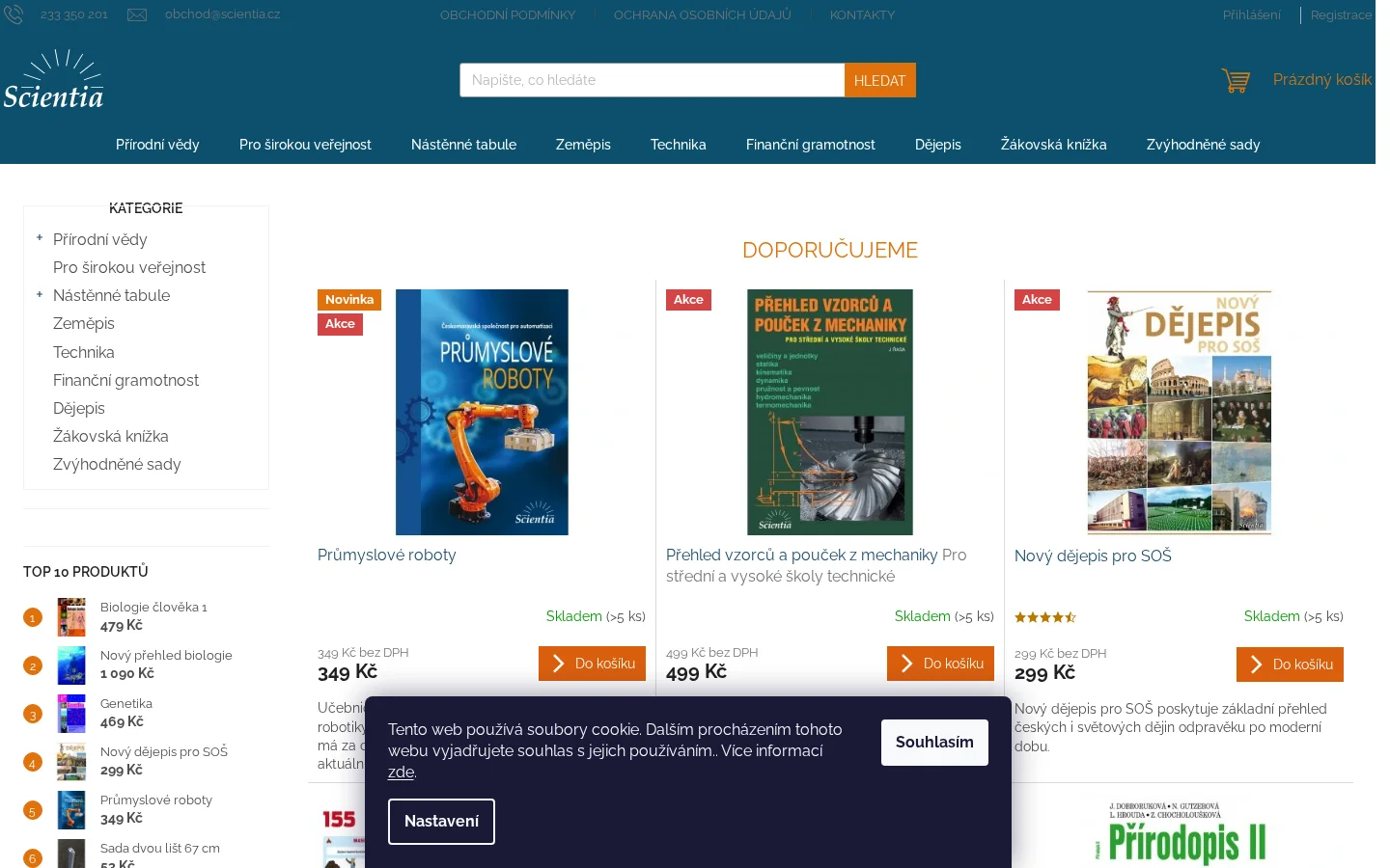 Nakladatelství Scientia s.r.o. website