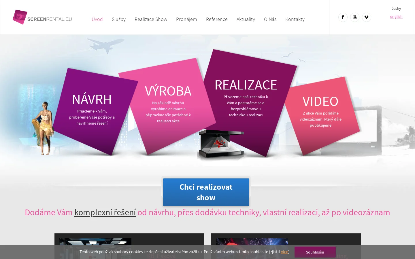 SCREENRENTAL, s.r.o. website