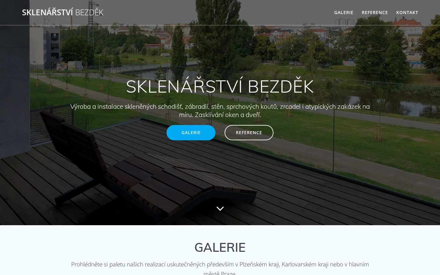 Sklenářství Daniel Bezděk website