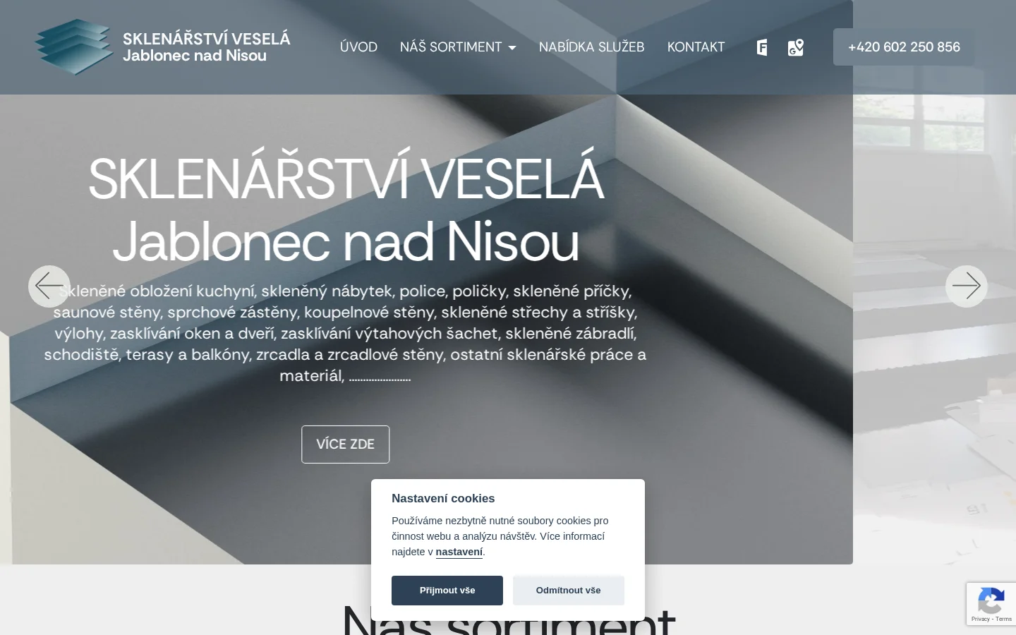 Sklenářství Veselá - Žaneta Hájková website