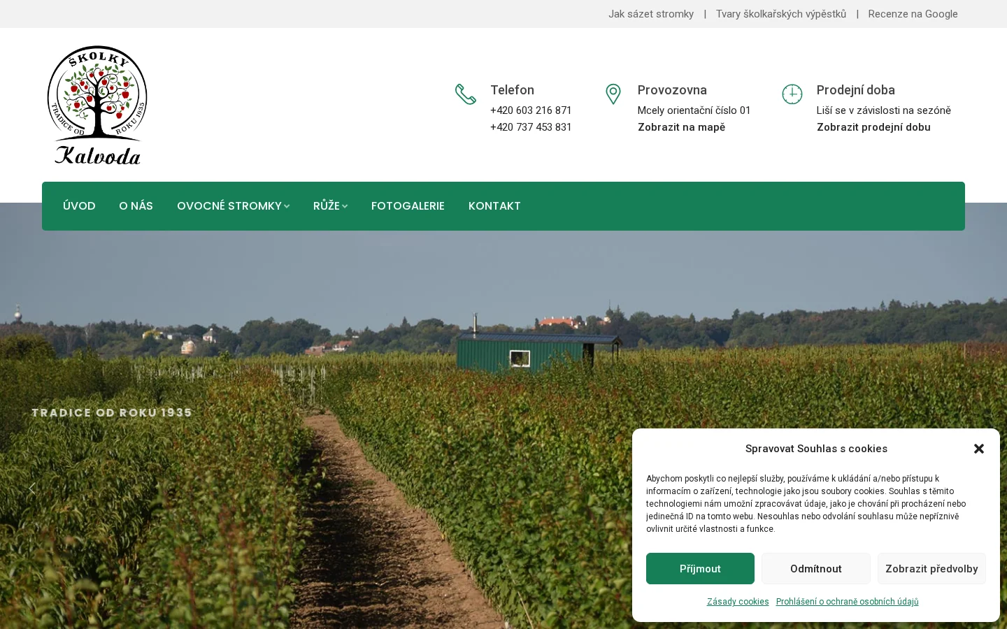 Školky Kalvoda website