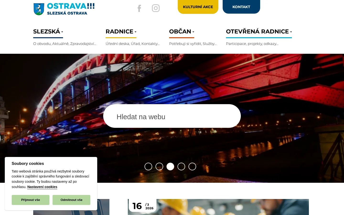 Úřad městského obvodu Ostrava - Slezská Ostrava website