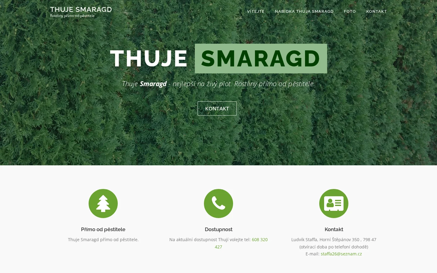smaragd-thuje.cz website