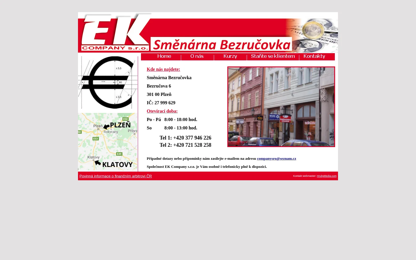 EK Company, s.r.o. website
