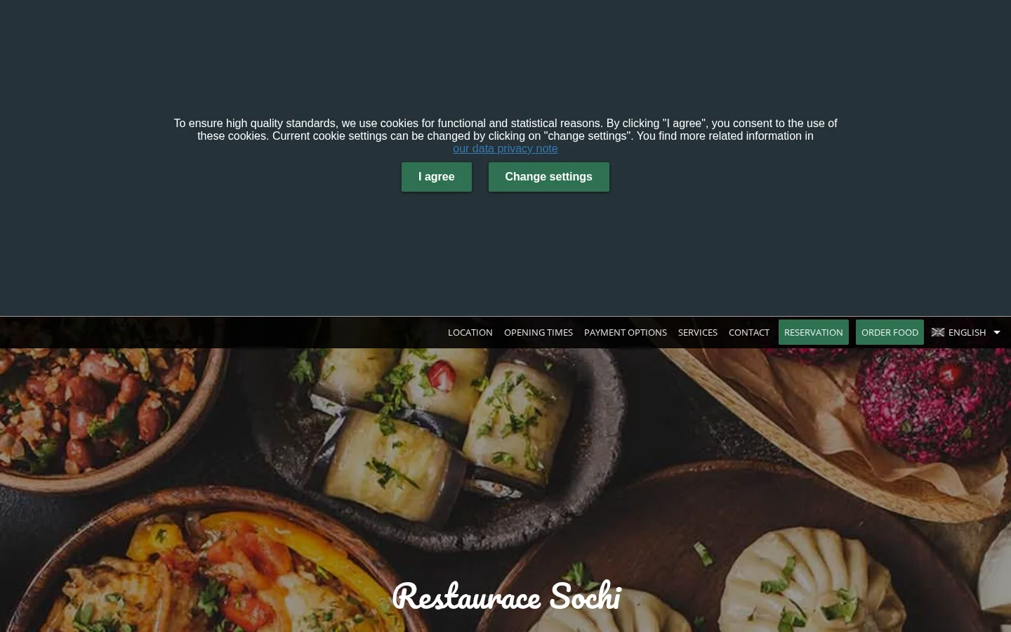 Restaurant Sochi website