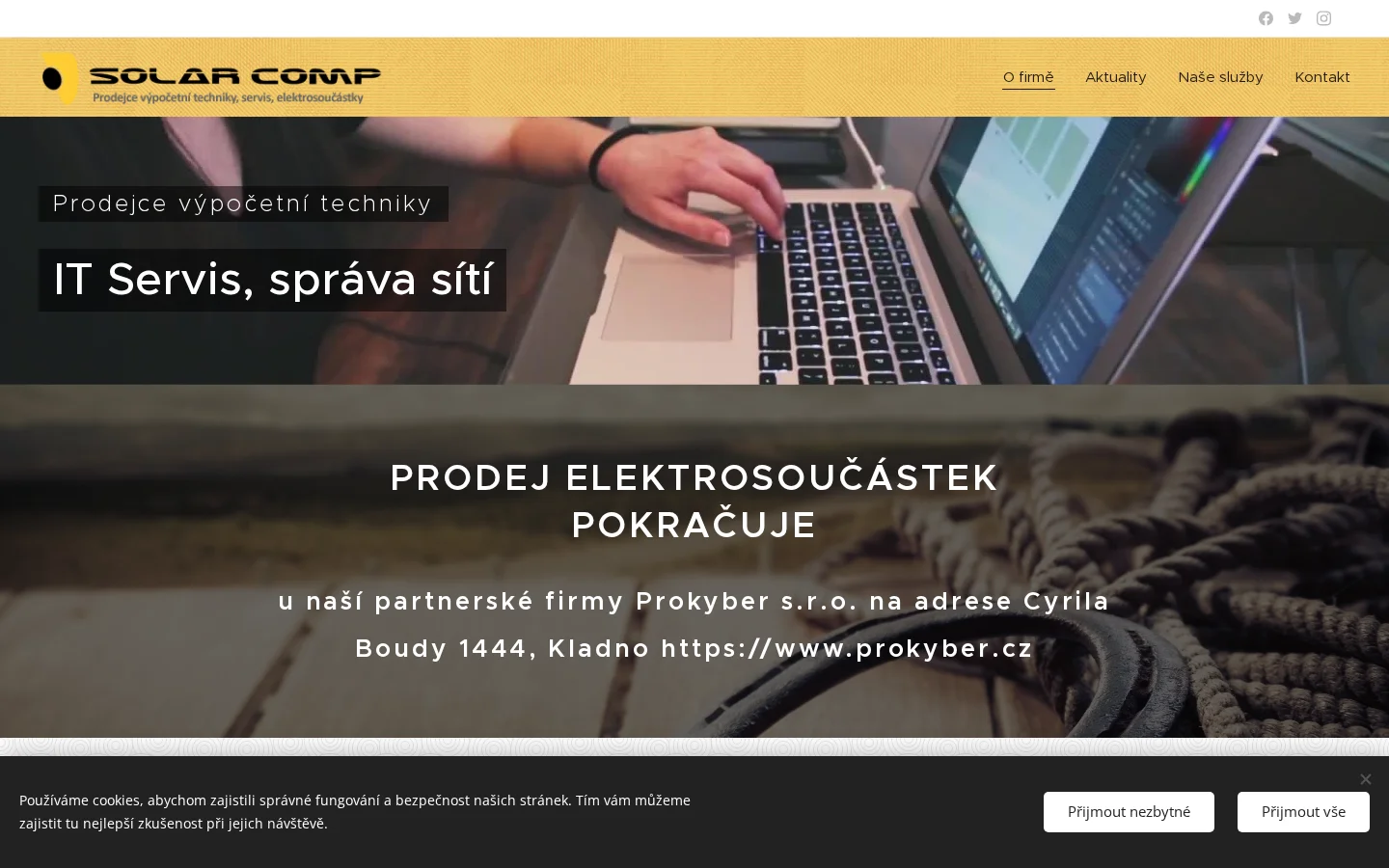 Solar Comp s.r.o website