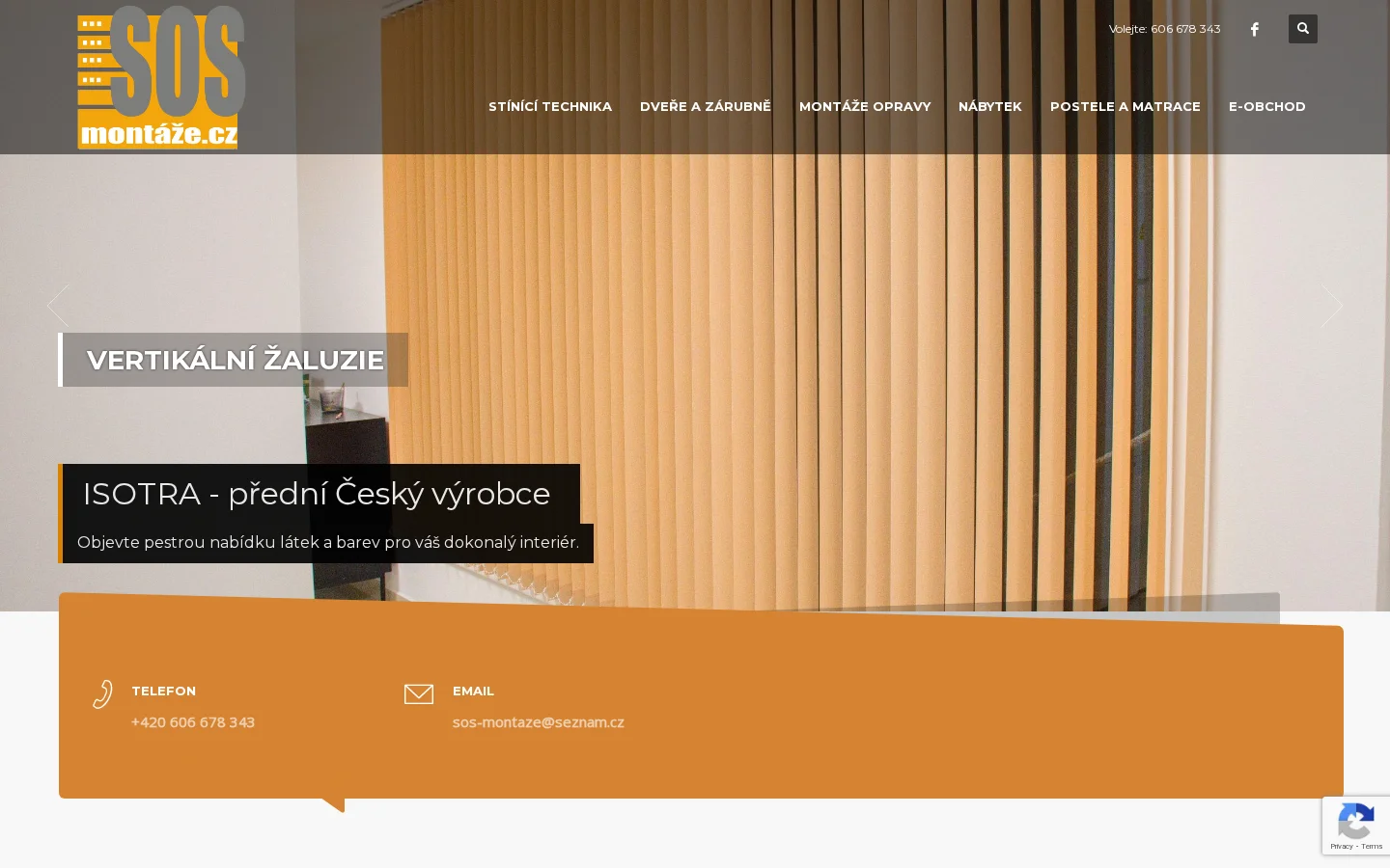 SOS montáže website