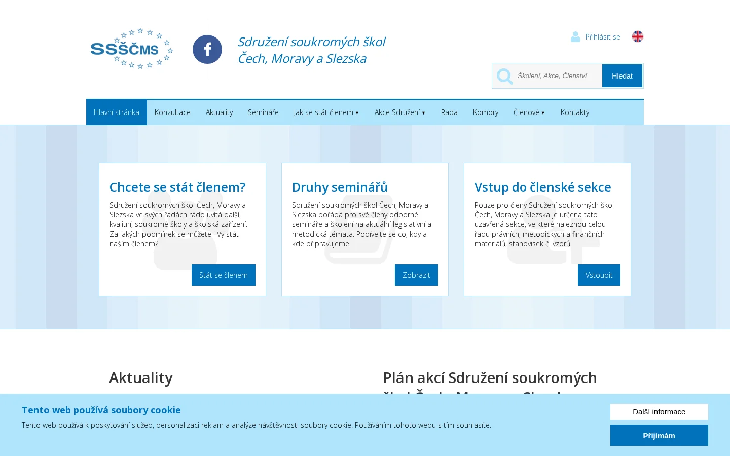 Sdružení soukromých škol Čech, Moravy a Slezska z.s. website