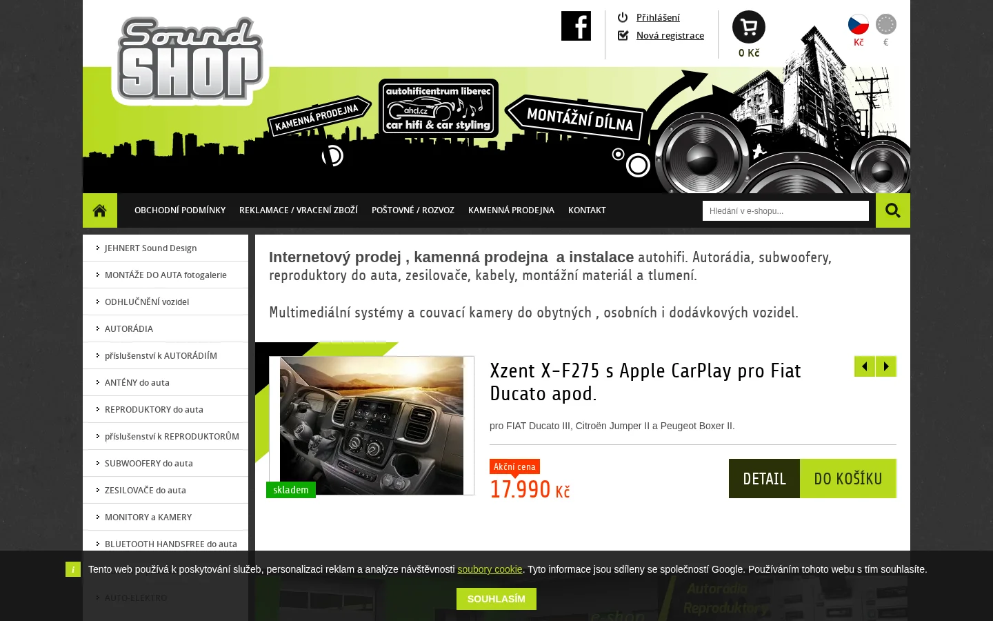AUTOHIFICENTRUM LIBEREC website