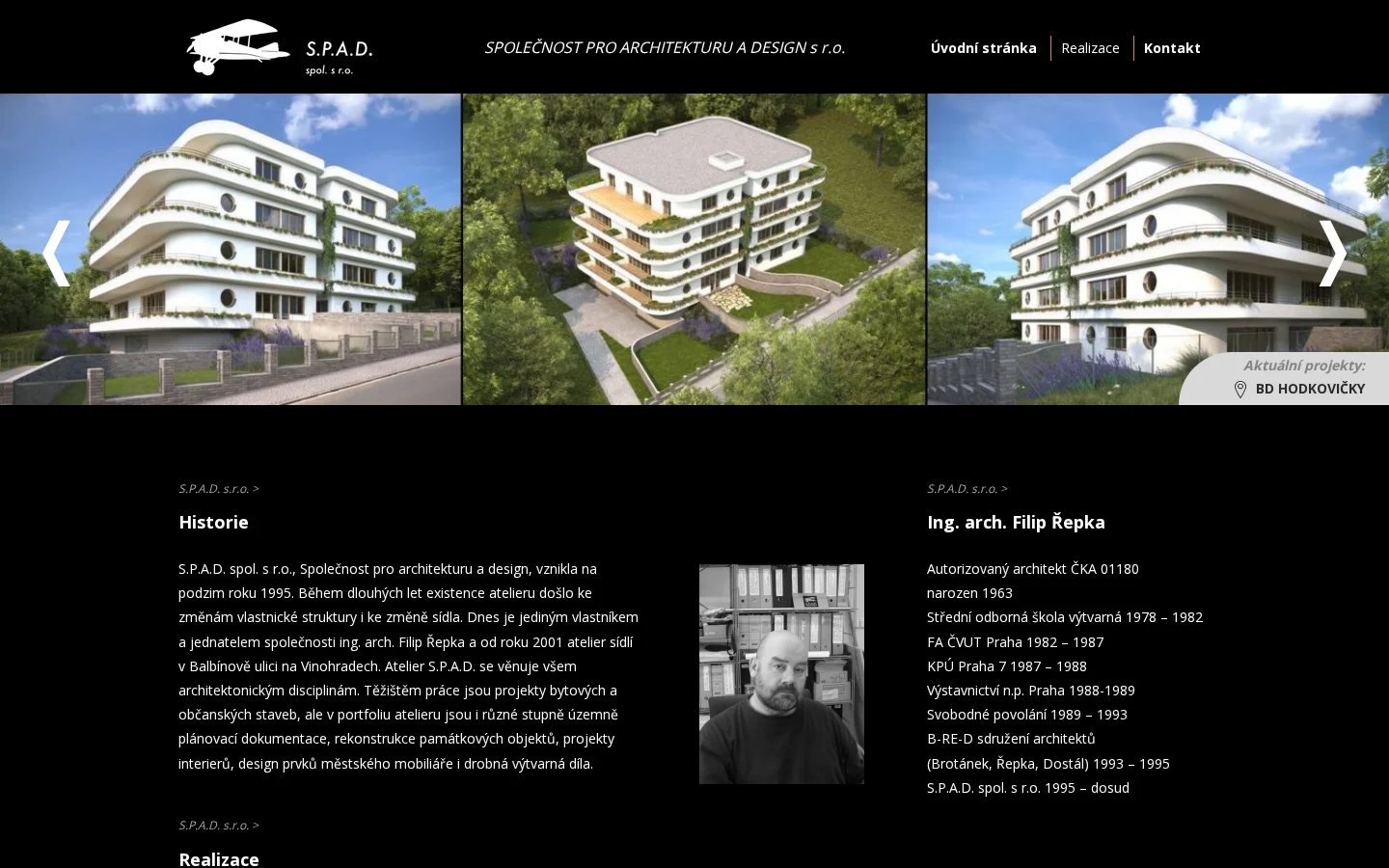 S.P.A.D., spol. s r.o. website