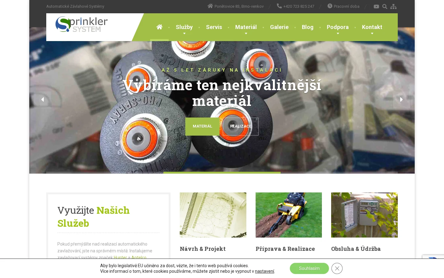 Petr Třeštík - Sprinkler System website