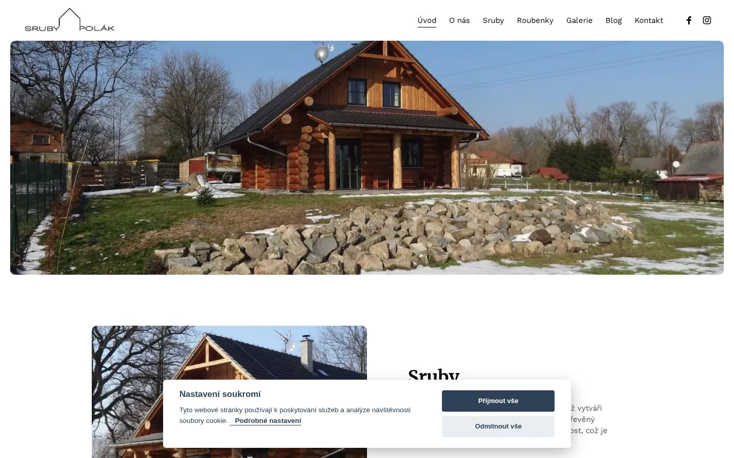 SRUBY-POLÁK, s.r.o. website
