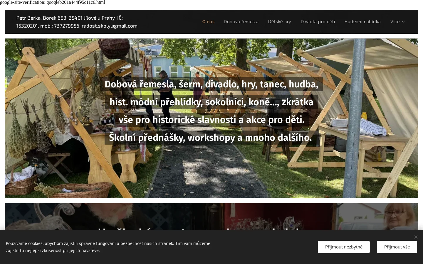 Skupina historického šermu MRAČTÍ website