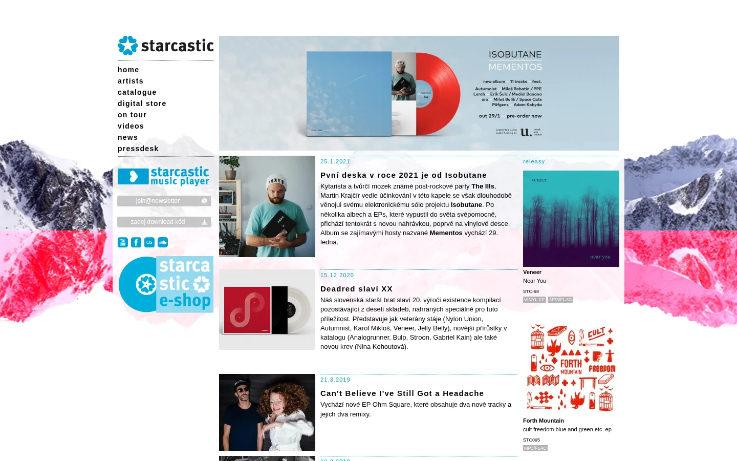 Starcastic records website