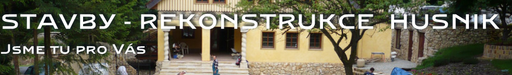 rekonstrukce staveb HUSNIK logo