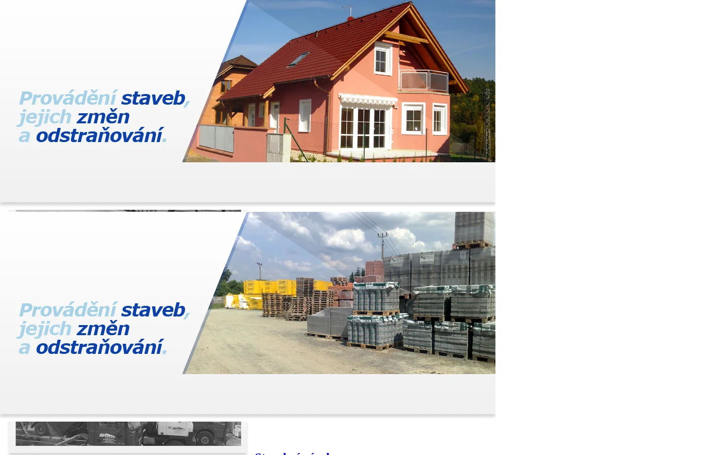 Stavebniny STAVEX website