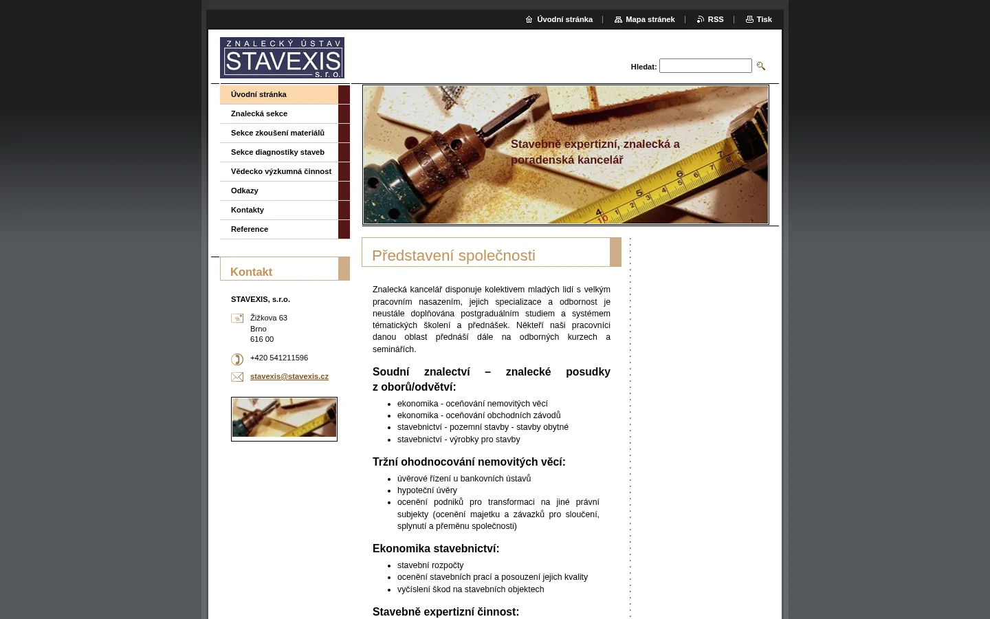 STAVEXIS, s.r.o. website