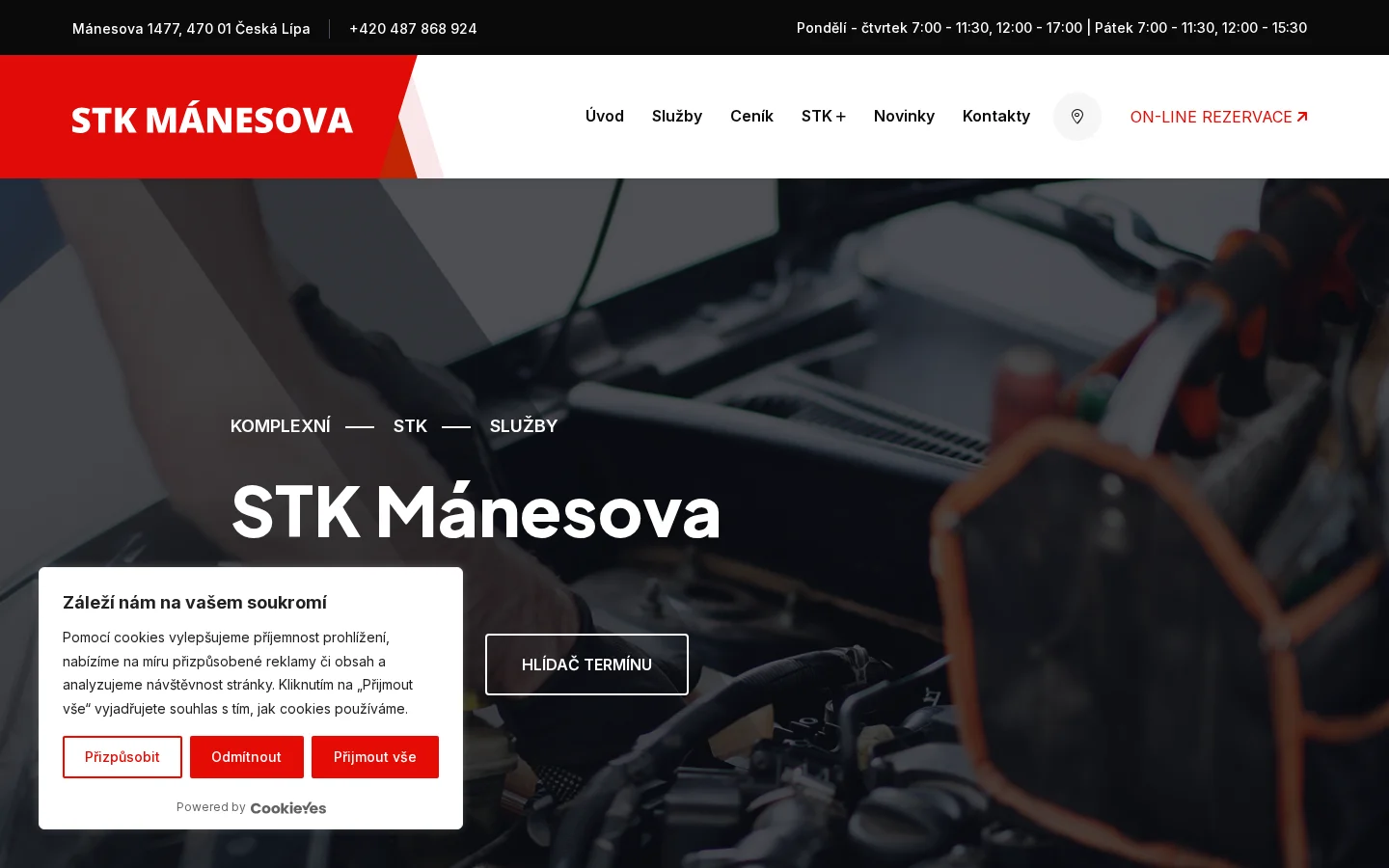 STK Mánesova website