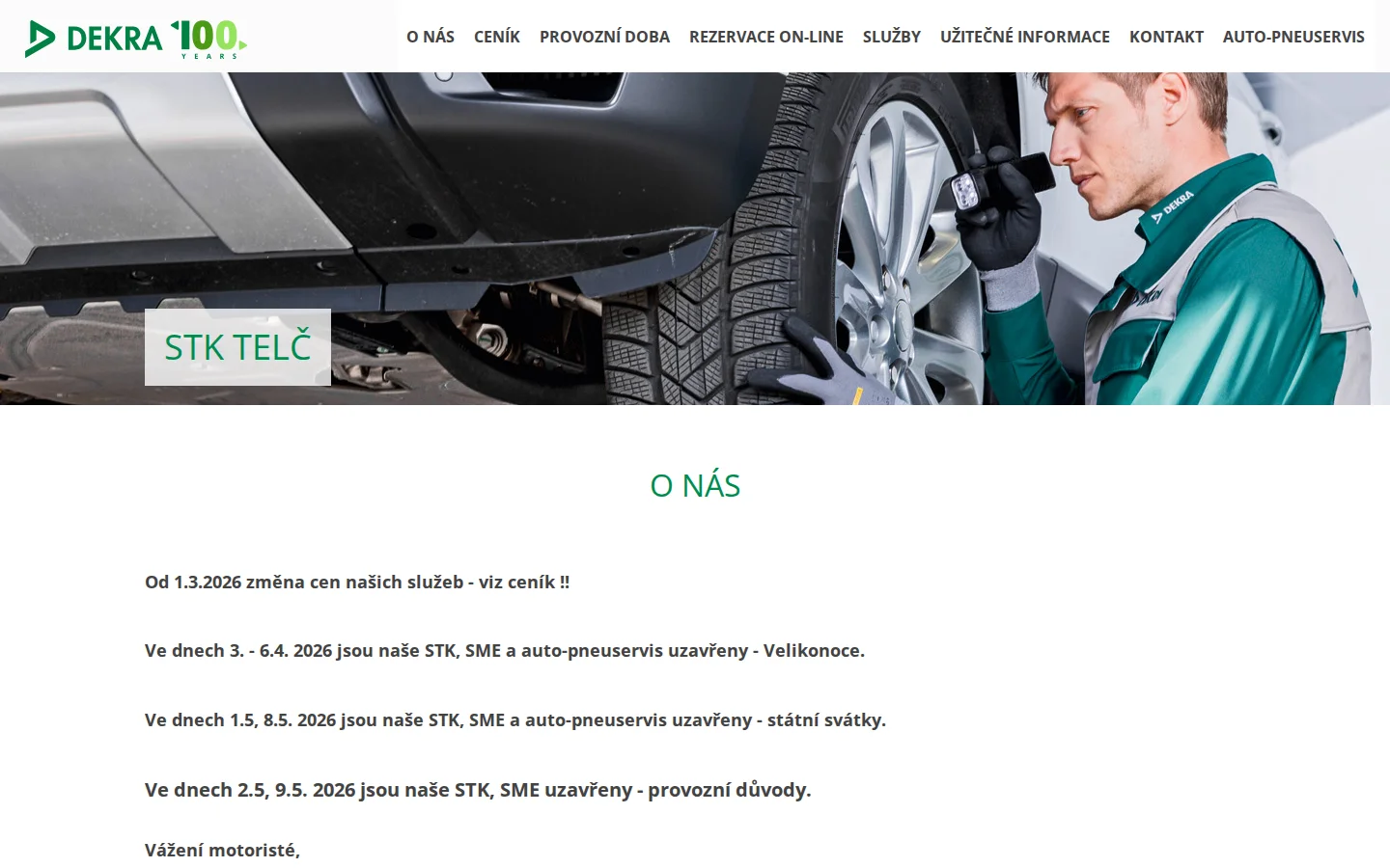 STK Telč website