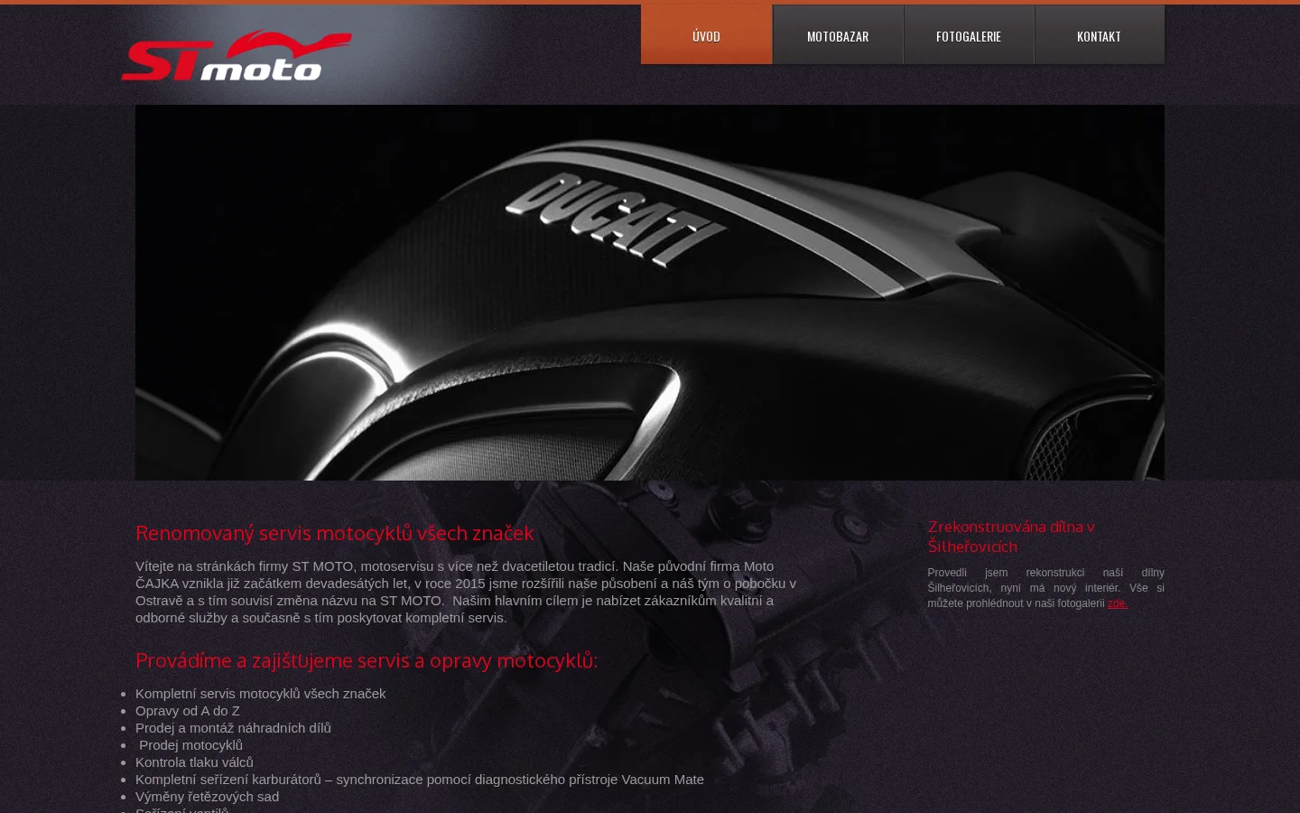 Moto Čajka website