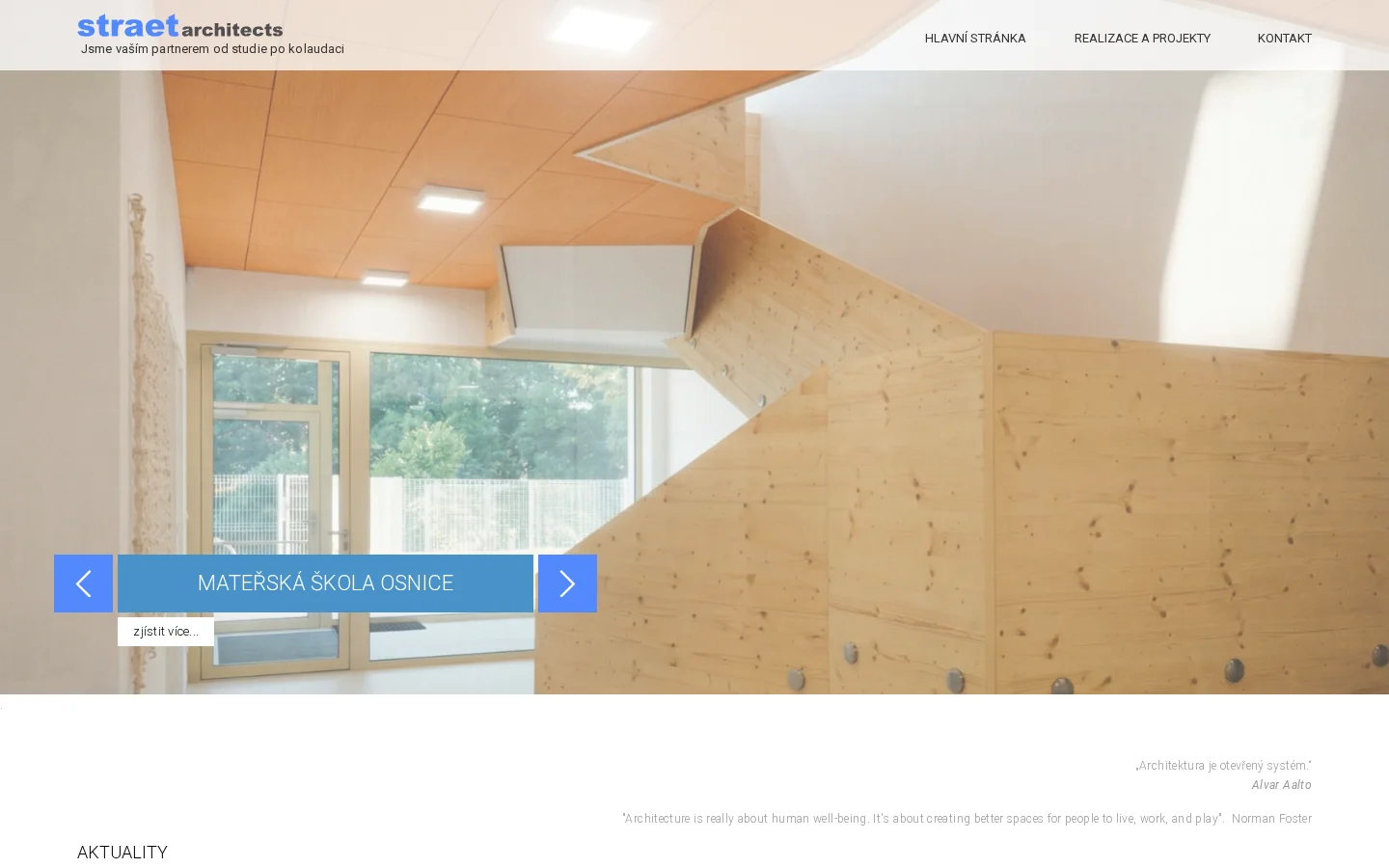 STRAET ARCHITECTS, s.r.o. website