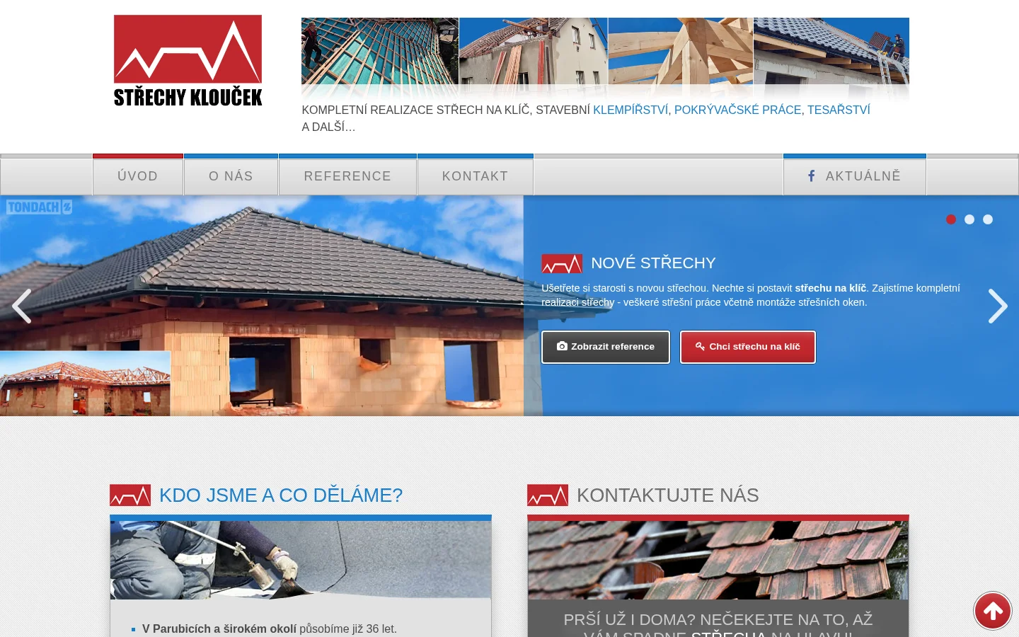 Střechy Marcel Klouček website
